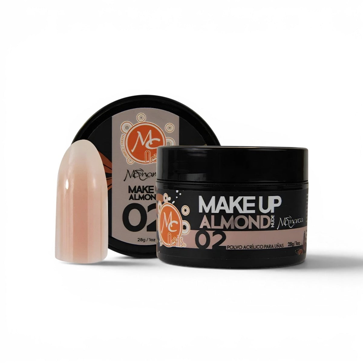 Polvo acrílico 1oz Monarca MAKEUP ALMOND NUDE #2