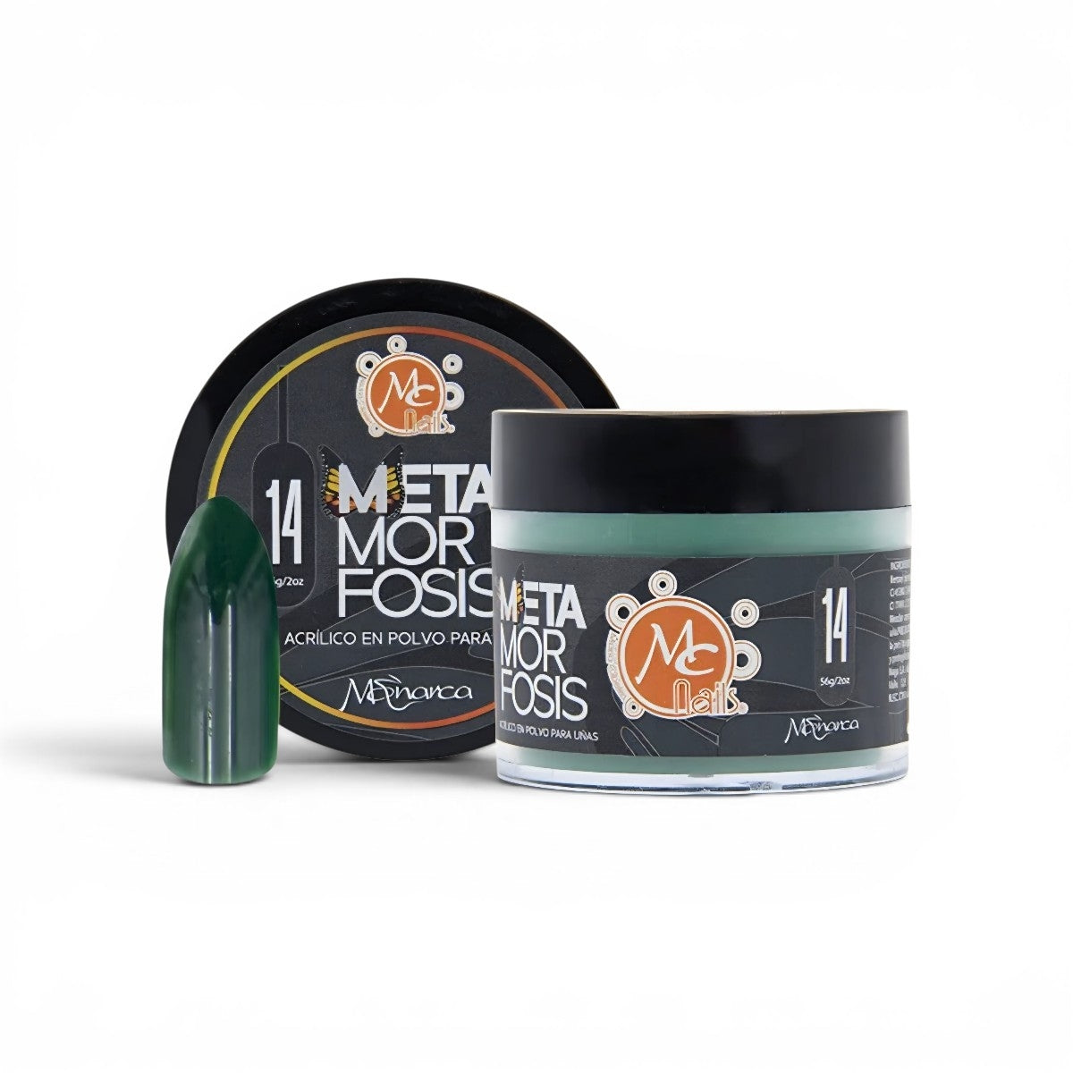 Polvo acrílico 2oz Monarca METAMORFOSIS #14