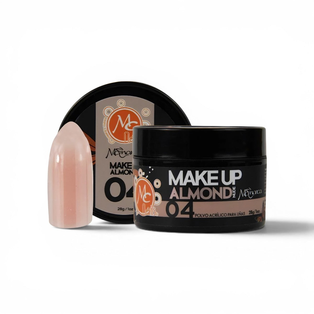 Polvo acrílico 1oz Monarca MAKEUP ALMOND NUDE #4