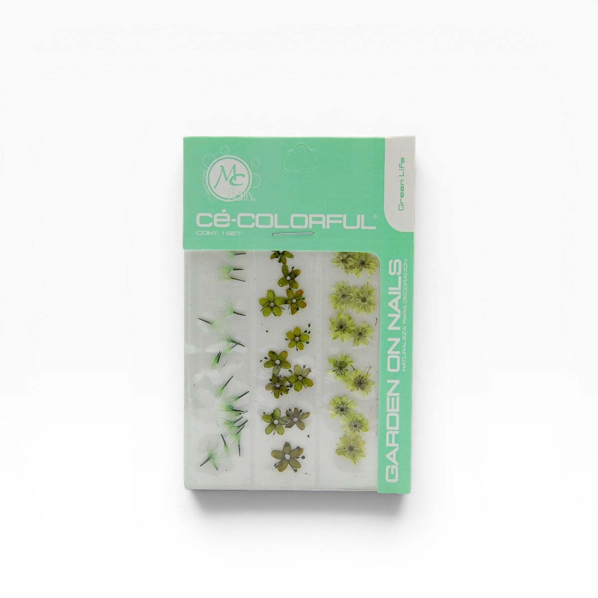 COLORFUL NATURALEZA SET de 3 MIX COLOR: GREEN LIFE