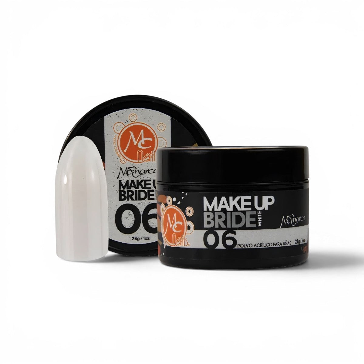 Polvo acrílico 1oz Monarca MAKEUP BRIDE WHITE #6