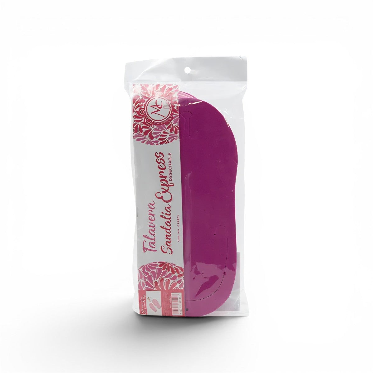 Sandalia desechable color ROSAS 6 pares