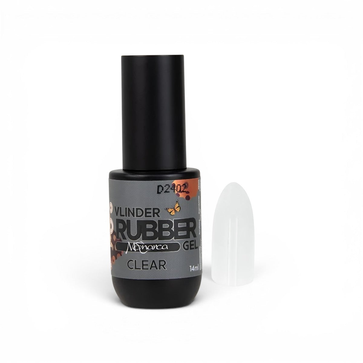 Rubber Gel Monarca Vlinder CLEAR 14ML